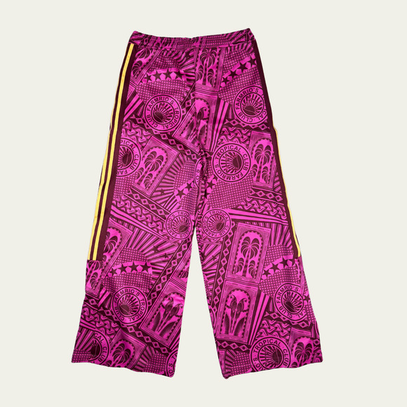 NWT Adidas x FARM RIO Wide Leg Track Pants sz Medium Flared Joggers Rare Collab - Picture 4 of 11